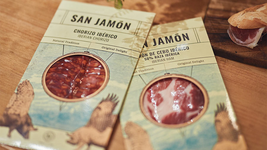 Diseño de packaging para marca de jamón ibérico